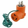 Ac Works L14-30P 30A 4-Prong Generator Plug to 10-30R 3-Prong Dryer Outlet ADL14301030